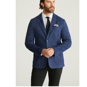 Robert Graham Men's Blue Faux Suede Blazer‎ Size M,L